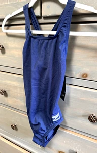 SPEEDO Girls Swimsuit One Piece Endurance+ Super Pro Solid Team Navy 12 / 28 - Picture 1 of 7