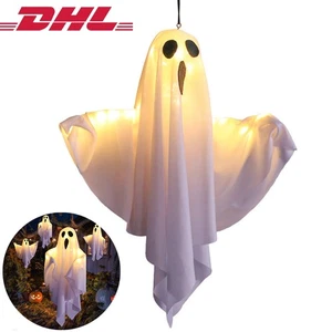 Halloween-Deko für den Garten: Leuchtende Geister zum Aufhängen×1 - Bild 1 von 9