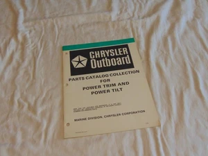 Chrysler Outboard Power Trim & Tilt Parts Catalog Manual OB3467 Thru 1980 - Picture 1 of 4