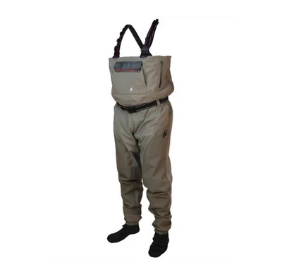 Frogg Toggs ANURA II Breathable Stocking foot Chest Wader, Khaki Men's M - Image 1 of 4