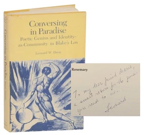 DEEN Leonard W. / CONVERSING IN PARADISE POETIC GENIUS 1st Edition 1983 #170786 - Picture 1 of 2