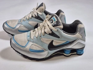 Nike Shox Heritage 386358-141 Women Blue Silver Running Shoe Size-8.5 Athletic  - Picture 1 of 8