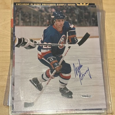 Foto autógrafa firmada por Mike Bossy Islanders 8x10 certificado de autenticidad Foto 1 de 2