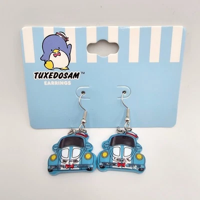 Pendientes Sanrio Esmoquin Sam Coche de Carreras Nuevos Foto 1 de 2