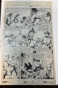 Cómics de lucha #50 página 27 1947 arte de la Edad de Oro página original Alex Blum - Imagen 1 de 1