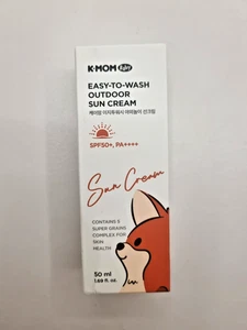 K-MOM Easy-To-Wash Outdoor Sun Cream 50ml SPF50+ / PA++++ K-Beauty - Picture 1 of 2