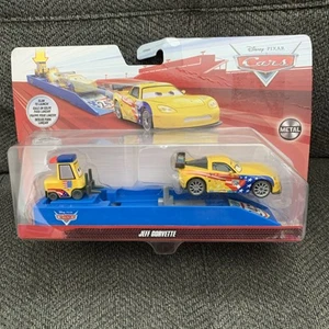 Disney Pixar Cars Jeff Gorvette Launcher 1:55 Diecast Metal Amarillo Coche GYH49 - Imagen 1 de 2