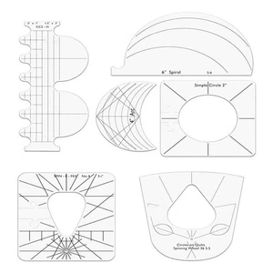 6-Teiliges Patchwork-Lineal, Quilt-Werkzeuge, Vorlagen-Set, DIY-Bekleidung,3292 - Bild 1 von 6