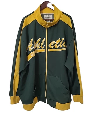 Chaqueta Atlética 626 AZUL Vintage Excedente Cremallera Verde y Amarillo Talla 4xl Foto 1 de 4