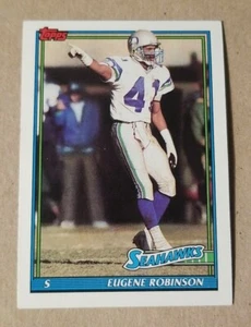 1991 Topps Football Card #279 Eugene Robinson - Seattle Seahawks - Picture 1 of 2