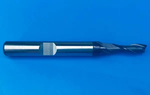 2mm HSS-Co8 TiAlN Europa 2 Flute Long Slot Drill with Flatted Shank - Picture 1 of 1