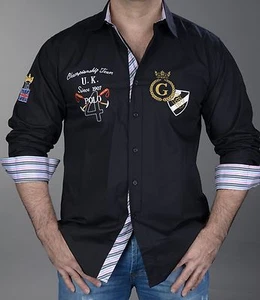 Golden Crown "UK Polo" Hemd schwarz l-6xl - Bild 1 von 4