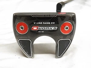 Used Odyssey OWorks V-Line Fang CH 34" Putter Steel Shaft O Works Vline Fang +HC - Picture 1 of 7