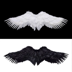 Feather Angel Wings Halloween Cosplay Costume Christmas Fancy Dress Party Wings - Picture 1 of 4