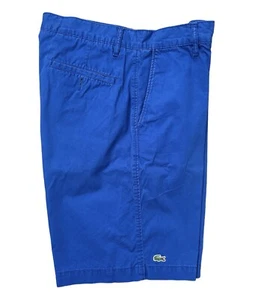 Vintage Lacoste Men’s Royal Blue Chino Preppy Casual Shorts Size 33 - Picture 1 of 6