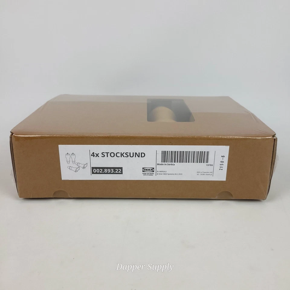 IKEA STOCKSUND 4 Legs for Armchair Chaise Sofa Light Brown Solid Beech