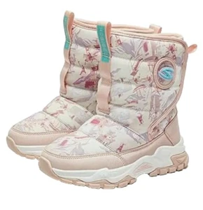 Hobibear Snow Boots Toddlers Size 11.5 Pink White Hook Loop Faux Fur Lined Nwt - Picture 1 of 7