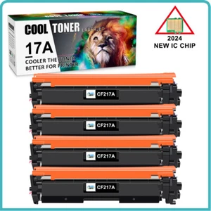 4PK CF217A 17A Toner Cartridge for HP LaserJet Pro M102w M102a MFP M130fw M130nw - Picture 1 of 11