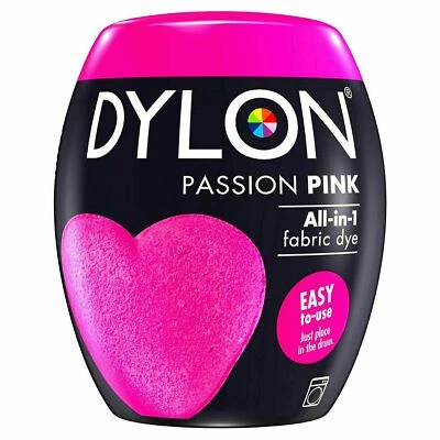 Dylon Washing Machine Fabric Dye Pod, Passion Pink, 1pk of 350g - Image 1 of 4