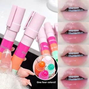 Kit combinado de bálsamo labial 4 en 1 que cambia de color lápiz labial cuidado incoloro Pen2aw4 g GTR8 - Imagen 1 de 13