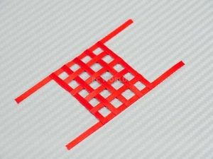 RC 1/10 Scale Accessories WINDOW NET Mesh Window Cover - SMALL - RED - - Bild 1 von 8