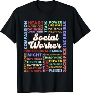Social Worker Caseworker Public Servant Social Work Month T-Shirt Hoodie - Picture 1 of 11