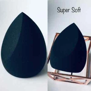Esponja de maquillaje de belleza de corte suave azul marino 3D cosmético soplo contorno polvo - Imagen 1 de 2