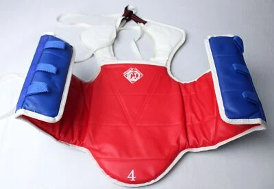 Hwang's Unisex Kids Ju-Sports Taekwondo Chest Guard AP2 Multicolor Size: C4 - Image 1 of 4
