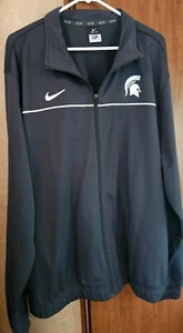 Mens Nike Dri Fit Full Zip Michigan State Spartans Green Jacket. XXL - Picture 1 of 7