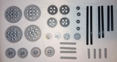 LEGO 34pc Technic gear & axle SET (Mindstorms nxt pack robot lot) - Image 1 of 4