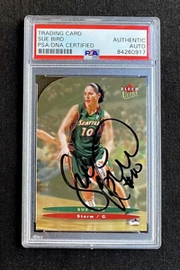 SIGNED 2003 WNBA ULTRA GOLD FLEER SUE BIRD SEATTLE STORM PSA/DNA AUTO USA 2ND YR - Picture 1 of 2