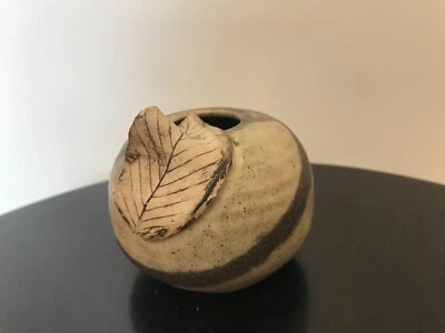 Vase getöpfert ca. 8cm Durchmesser 7cm hoch gebraucht - Bild 1 von 4