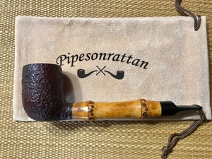 DUNHILL RED BARK W60 F/T, GROUP 4, BAMBOO SHANK, YEAR 2013 PIPE, PFEIFE. - Picture 1 of 5