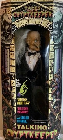 1993 Ace Novelty 12" Talking Cryptkeeper Tales from the Crypt Figure Tuxedo READ Cover
