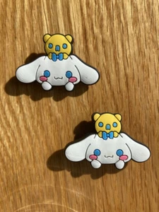 2pcs Jibbitz Cinnamoroll Dog Hello Kitty for Croc Shoe Charm - Picture 1 of 1