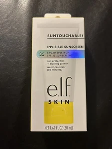 e.l.f. SKIN Suntouchable! Invisible Sunscreen SPF 35 1.7 oz New in Box - Picture 1 of 5