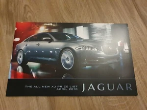 Jaguar XJ Uk Sales Price List Brochure 2010- MINT 3.0 V6 5.0 V8 Supercharged - Picture 1 of 1
