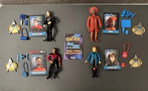 Set 4 action figure vintage Playmates 1992 Star Trek Crusher La Forge Guinan - Foto 1 di 6