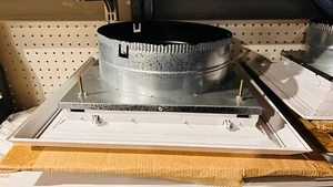 DUCT SQUARE 1, 2, 3, 4 WAY BEVELLED EDGE DIFFUSERS WITH ADAPTER (Multiple Sizes) - Bild 1 von 17