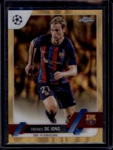 2022-23 Topps Chrome UEFA Club Competitions Gold Lava #30 Frenkie de Jong SSP - Picture 1 of 2