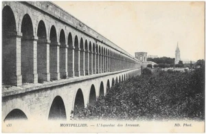 MONTPELLIER 34 L'Aqueduc des Arceaux Postkarte geschrieben an Herrn Bergon in Pézénas um 1915 - Bild 1 von 2