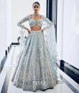 Bollywood Boda Diseñador Fiesta Ropa Lehenga Choli Indio Paquistaní Lahenga Nuevo - Imagen 1 de 13