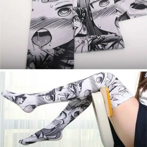 Lady Girls Japanese Thigh High Socks Stockings Over Knee Lolita Kawaii Cute Slim - Picture 1 of 13
