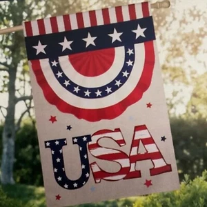 Style Selections House Flag “USA” - 28in X 44in (United States #5201435) NEW - Picture 1 of 4