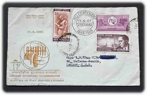 India - 1965 - FDC - Centenary International Communication - Picture 1 of 2