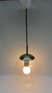 Kugellampe Vintage Deckenlampe Pendellampe Tropfenform '70er J - Picture 1 of 14