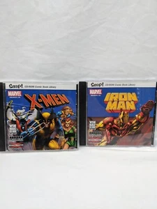 Lot Of (2) Snap! CD-ROM Comic Book Library PC Game X-Men Iron Man - Picture 1 of 12