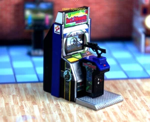 3D PRINT 1/64 Boxing Gun Gaming Arcade machine model fit 1:64 Mini Sand Diorama - Picture 1 of 35
