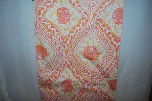 NEW TAHARI HOME CORAL SEA SHELL TABLE RUNNER ORANGE YELLOW 14 X 72 GORGEOUS - Picture 1 of 4