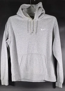Nike Maglione Uomo XL Grigio Swoosh Pullover Felpa con Cappuccio - Foto 1 di 3